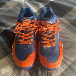 Boombah  Women's Blue and Orange Soft Turf  Molded Cleat athletic Shoes 9 NWOT